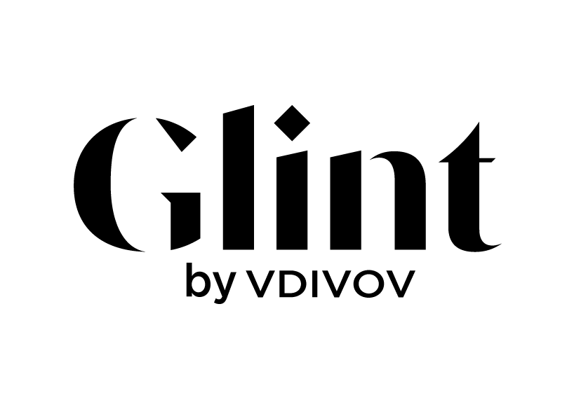 Glint Brand Logo Black Center Ver